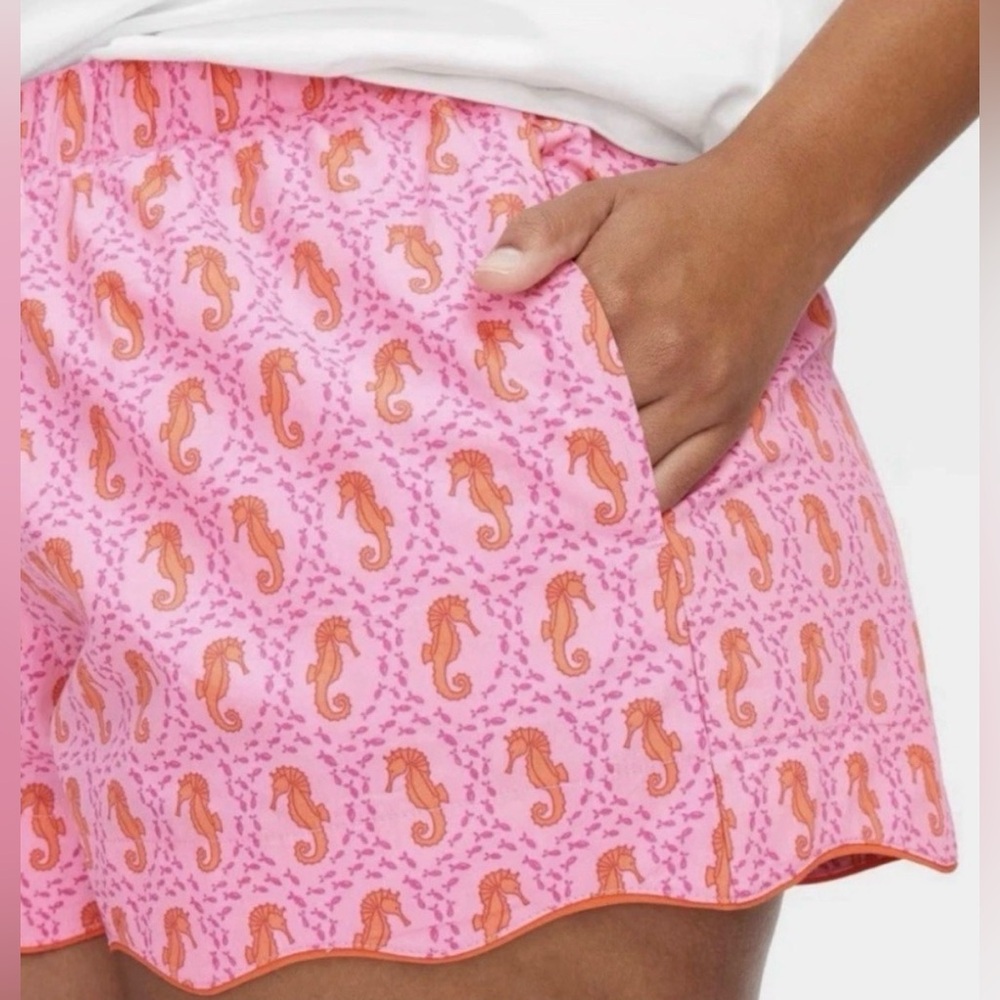 Roller Rabbit x Target Pink Seahorse Print Shorts -Small - NWT - Picture 2 of 8